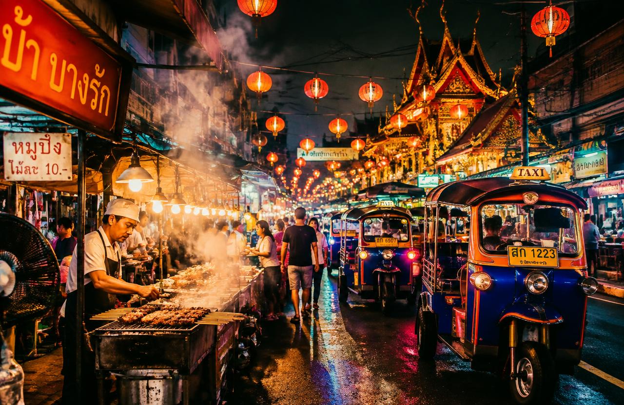 Gold, Incense & Sizzling Woks: Chinatown into Evening